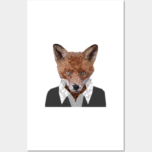 Fox in a Suit Posters and Art